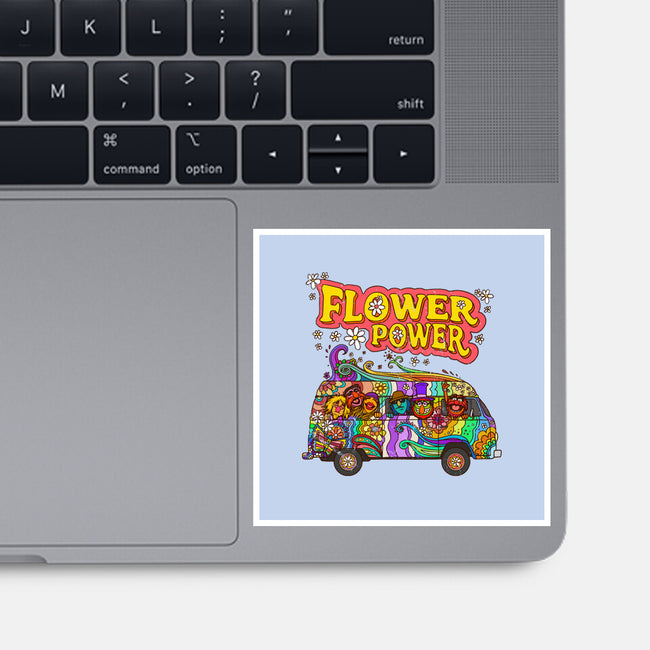 Flower Power Bus-None-Glossy-Sticker-drbutler