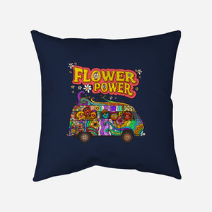 Flower Power Bus-None-Removable Cover w Insert-Throw Pillow-drbutler