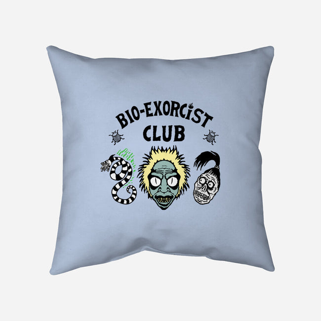 Bio Exorcists Club-None-Removable Cover-Throw Pillow-demonigote