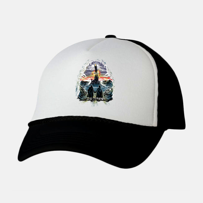 Project One Ring-Unisex-Trucker-Hat-zascanauta