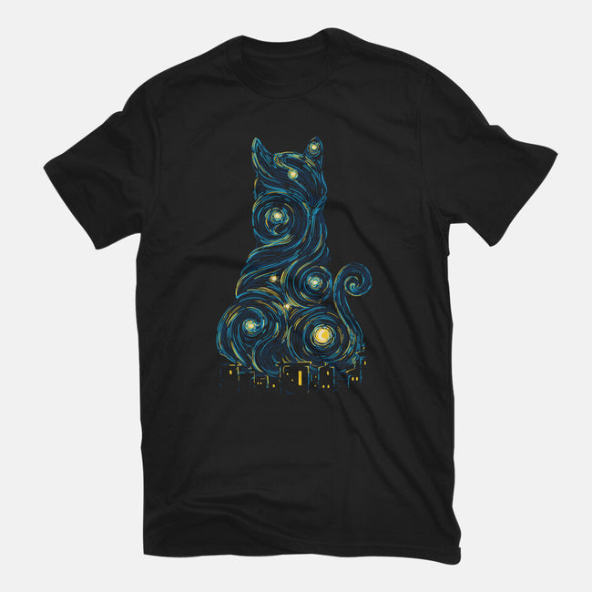 Rooftop Cat-Youth-Basic-Tee-sebasebi