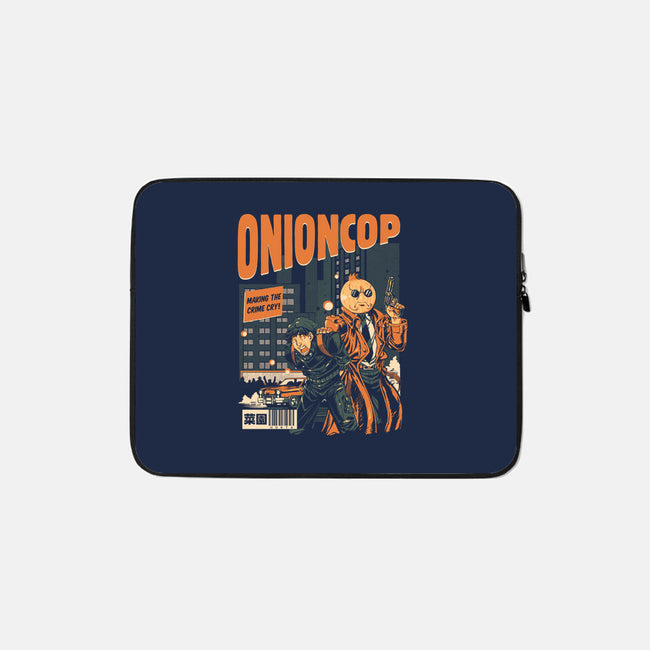 Onion Cop-None-Zippered-Laptop Sleeve-Estudio Horta