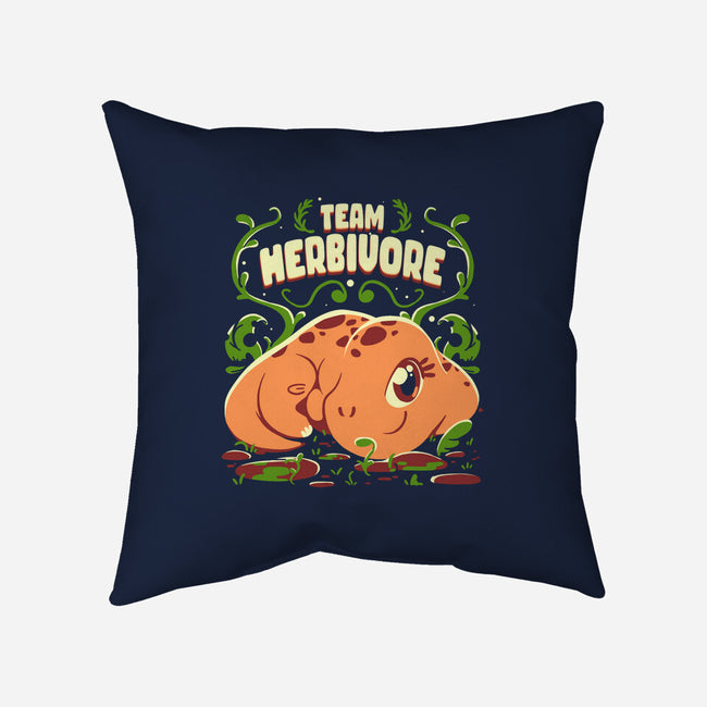 Team Herbivore-None-Removable Cover-Throw Pillow-estudiofitas