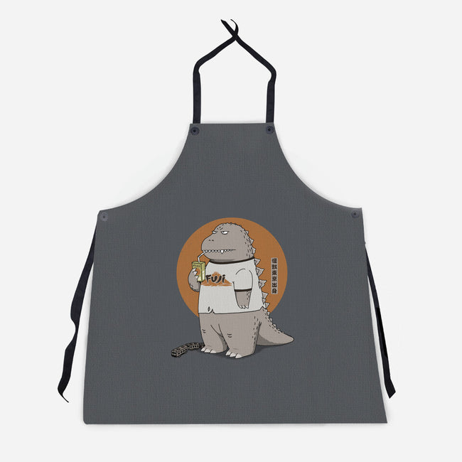 Kaiju From Japan-Unisex-Kitchen-Apron-pigboom