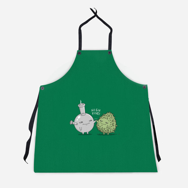 High Five Bud-Unisex-Kitchen-Apron-pigboom