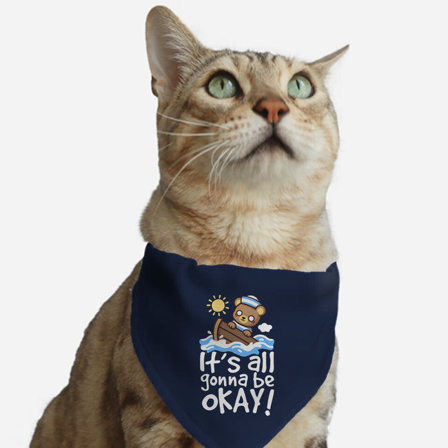 It's All Gonna Be Okay-Cat-Adjustable-Pet Collar-NemiMakeit