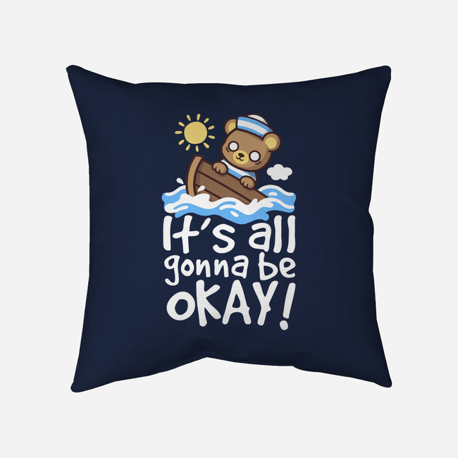 It's All Gonna Be Okay-None-Removable Cover w Insert-Throw Pillow-NemiMakeit