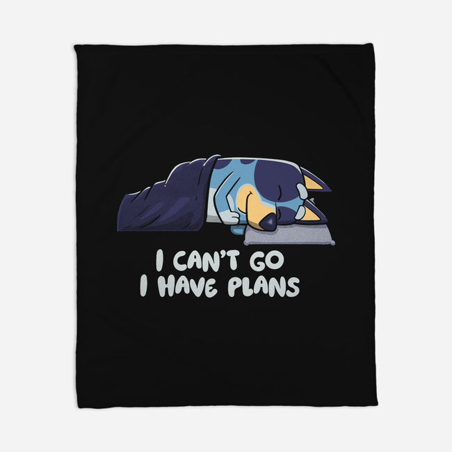 I Can’t Go Bluey-None-Fleece-Blanket-koalastudio