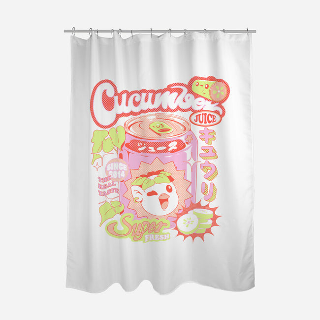 Cucumber Juice-None-Polyester-Shower Curtain-ilustrata
