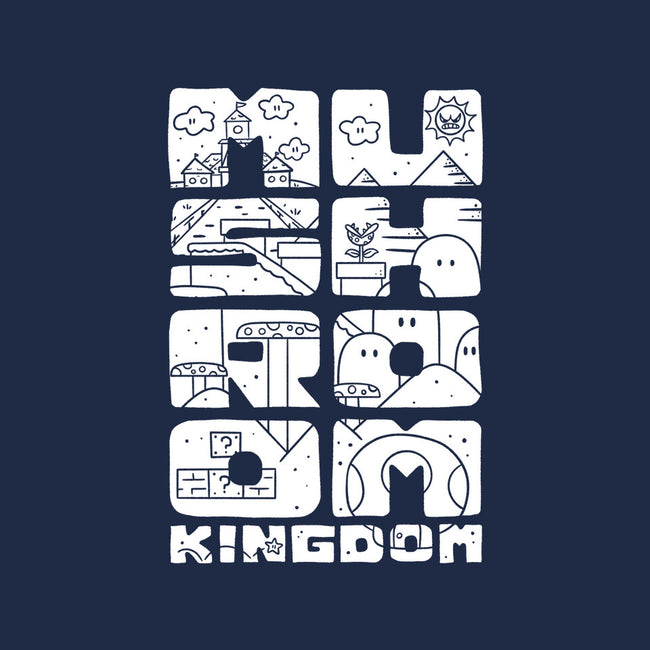 A Mushroom Kingdom-Mens-Basic-Tee-Aarons Art Room