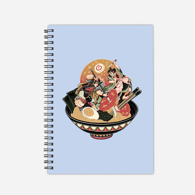 Noodle Fight-None-Dot Grid-Notebook-momma_gorilla