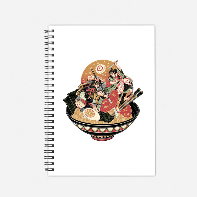 Noodle Fight-None-Dot Grid-Notebook-momma_gorilla
