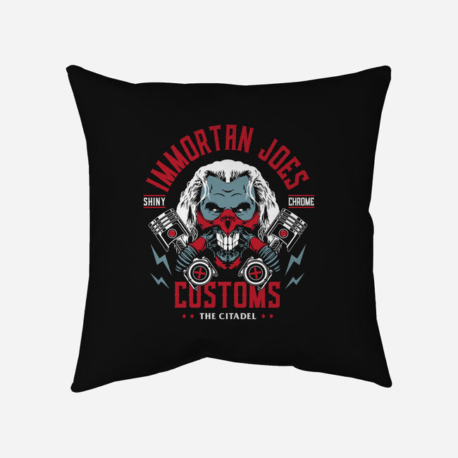 Immortan Joe's Customs-None-Removable Cover-Throw Pillow-Woah Jonny