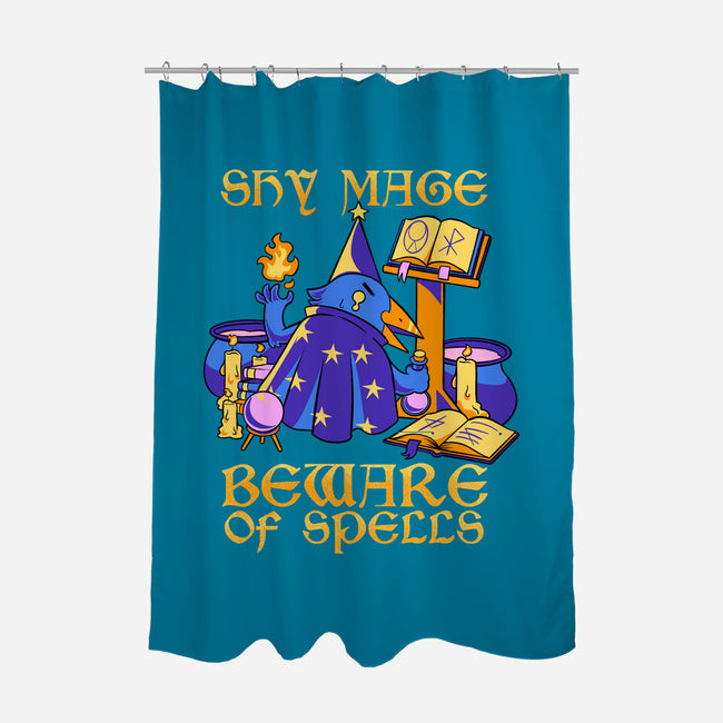 Shy Mage-None-Polyester-Shower Curtain-FunkVampire