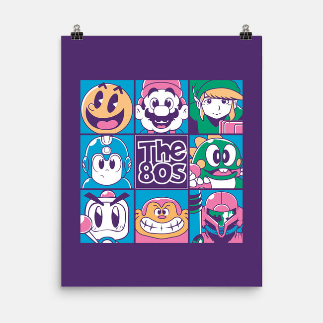 The 80s Games-None-Matte-Poster-Planet of Tees