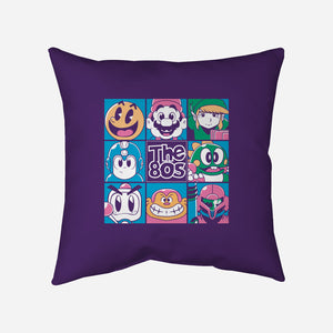 The 80s Games-None-Removable Cover w Insert-Throw Pillow-Planet of Tees