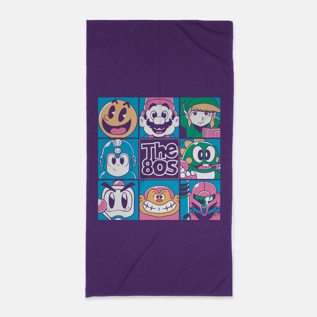 The 80s Games-None-Beach-Towel-Planet of Tees