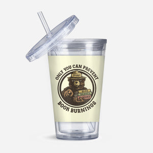 Only You Can Prevent Book Burnings-None-Acrylic Tumbler-Drinkware-kg07