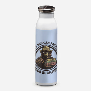 Only You Can Prevent Book Burnings-None-Water Bottle-Drinkware-kg07