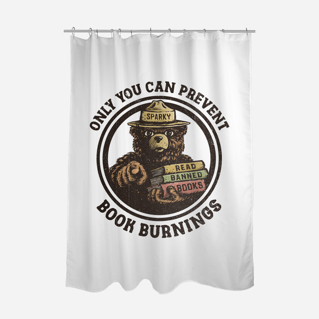 Only You Can Prevent Book Burnings-None-Polyester-Shower Curtain-kg07