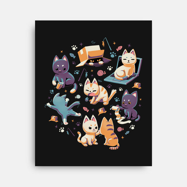 Naughty Cats-None-Stretched-Canvas-Geekydog