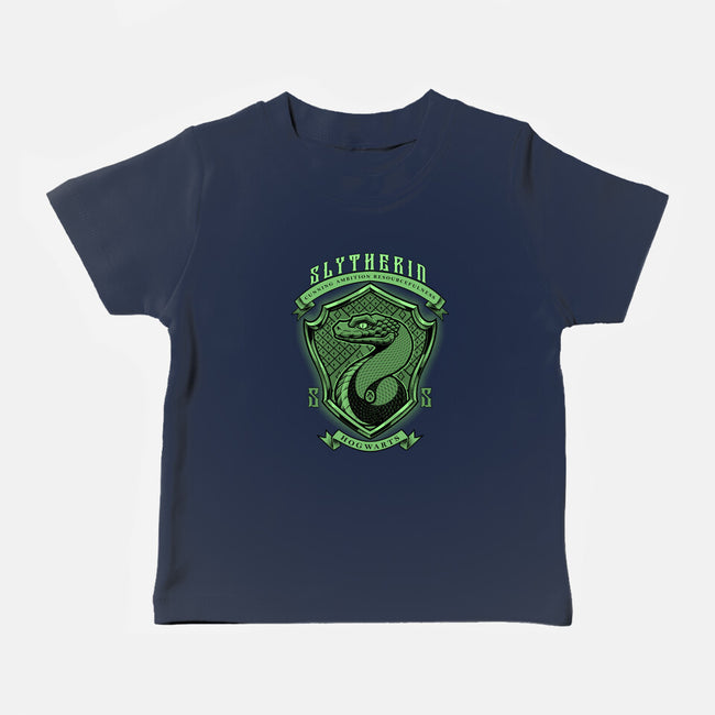 Green Snake Emblem-Baby-Basic-Tee-Astrobot Invention