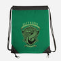 Green Snake Emblem-None-Drawstring-Bag-Astrobot Invention