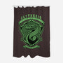 Green Snake Emblem-None-Polyester-Shower Curtain-Astrobot Invention