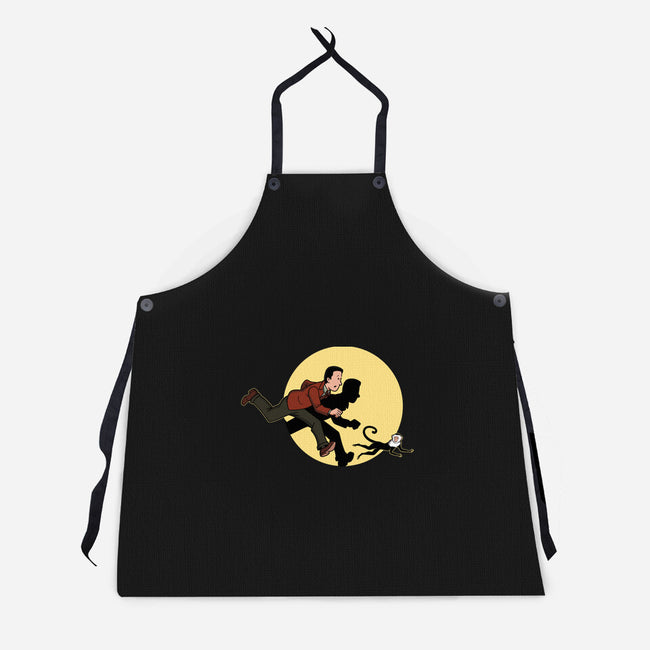 The Adventures Of Ross And Marcel-Unisex-Kitchen-Apron-jasesa