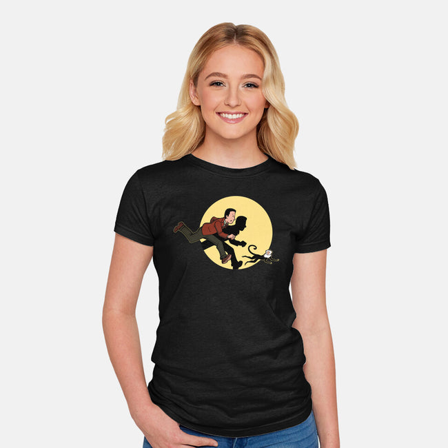 The Adventures Of Ross And Marcel-Womens-Fitted-Tee-jasesa