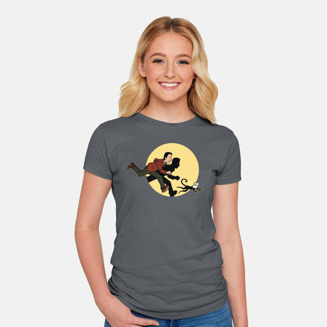 The Adventures Of Ross And Marcel-Womens-Fitted-Tee-jasesa