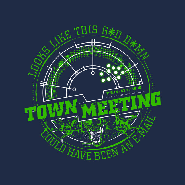 Aliens Town Meeting-Mens-Heavyweight-Tee-rocketman_art