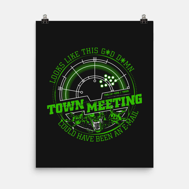 Aliens Town Meeting-None-Matte-Poster-rocketman_art
