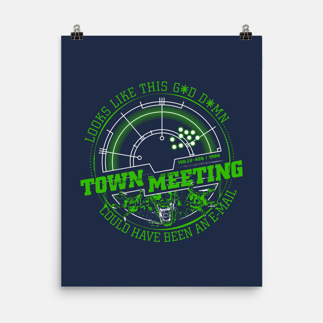 Aliens Town Meeting-None-Matte-Poster-rocketman_art