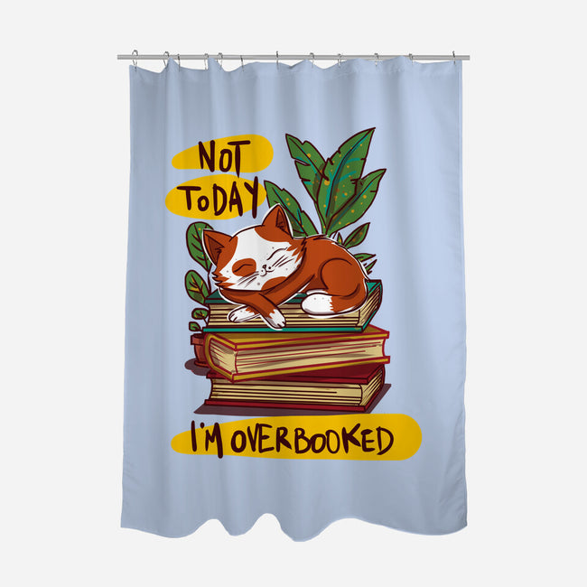 Overbooked-None-Polyester-Shower Curtain-kharmazero