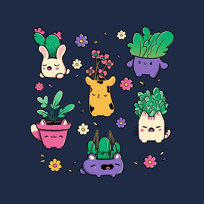 Happy Plants Kawaii-None-Fleece-Blanket-tobefonseca