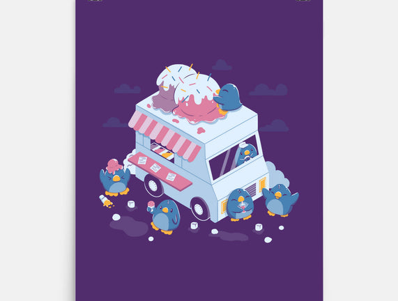 Frozen Truck Kawaii Penguins