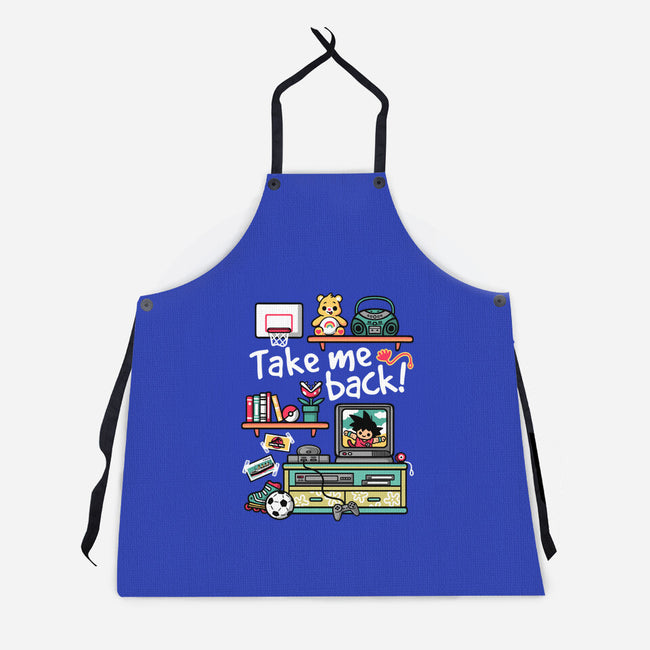 Take Me Back To My Childhood Days-Unisex-Kitchen-Apron-NemiMakeit