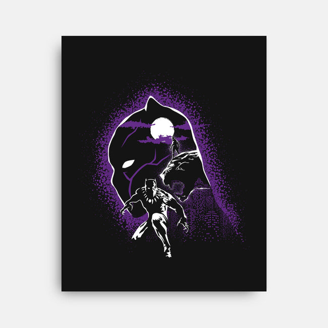 Black Panther-None-Stretched-Canvas-Xentee