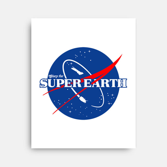 Glory For Super Earth-None-Stretched-Canvas-rocketman_art