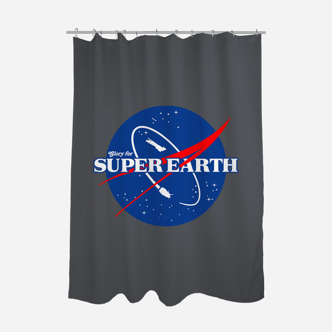 Glory For Super Earth-None-Polyester-Shower Curtain-rocketman_art
