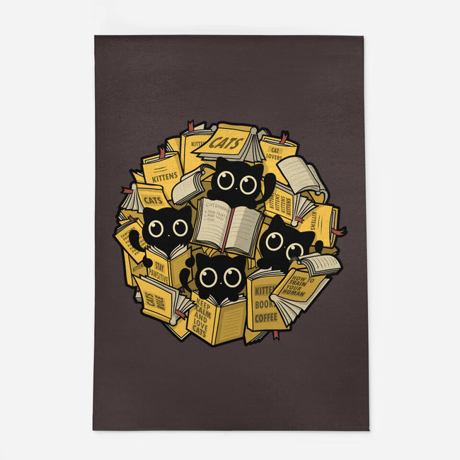 Books And Kittens-None-Indoor-Rug-erion_designs