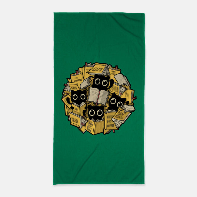 Books And Kittens-None-Beach-Towel-erion_designs