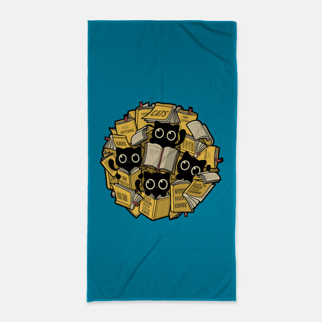 Books And Kittens-None-Beach-Towel-erion_designs