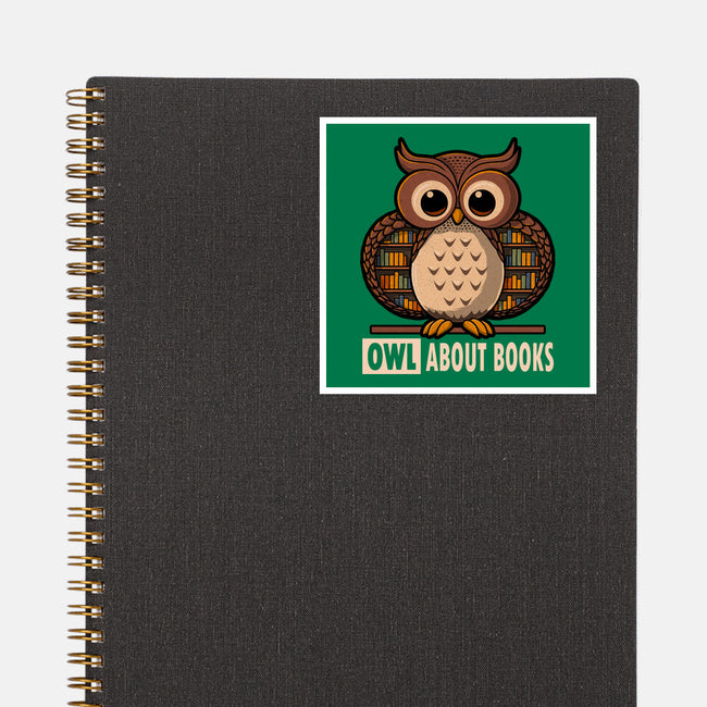 OWL About Books-None-Glossy-Sticker-erion_designs