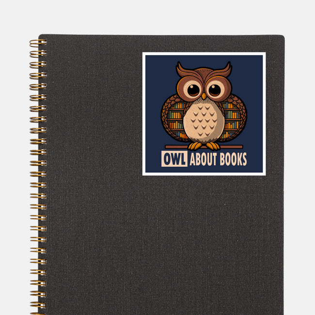 OWL About Books-None-Glossy-Sticker-erion_designs