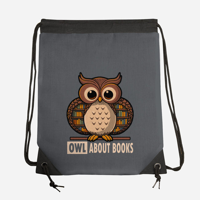 OWL About Books-None-Drawstring-Bag-erion_designs