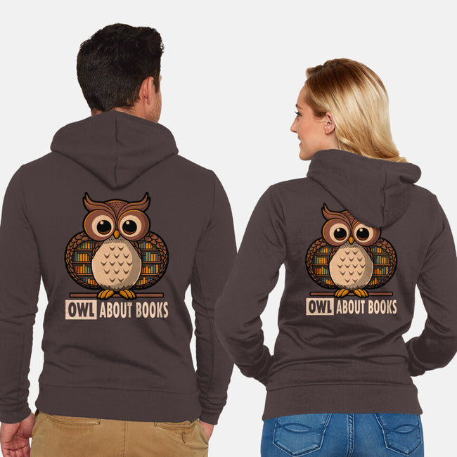 OWL About Books-Unisex-Zip-Up-Sweatshirt-erion_designs