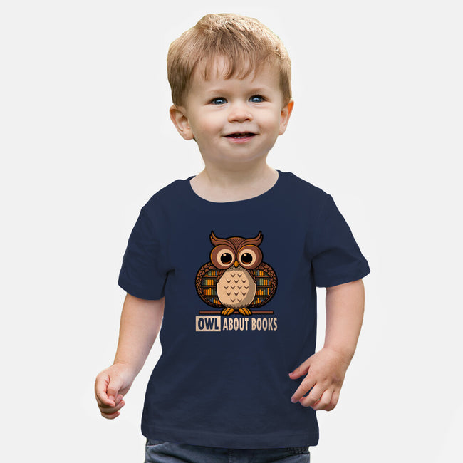 OWL About Books-Baby-Basic-Tee-erion_designs
