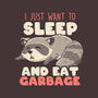 I Just Want To Sleep And Eat Garbage-None-Beach-Towel-koalastudio
